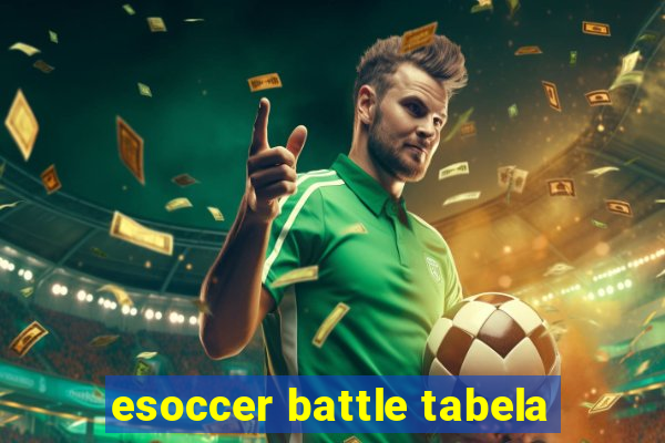 esoccer battle tabela